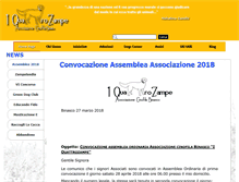 Tablet Screenshot of iquattrozampe.it